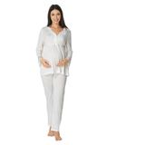 Effort Zerre Bebe Kadın Ekru Hamile Lohusa Pijama Takım 8092, S, 8092E-19804IGP254995