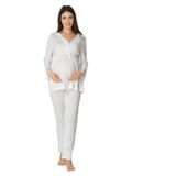 Effort Zerre Bebe Kadın Ekru Hamile Lohusa Pijama Takım 8092, XL, 8092E-19804IGP253932
