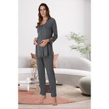 Effortt Füme Hamile Lohusa Pijama Takımı - 2XL