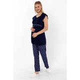 Effortt Hamile Lohusa Pijama Takımı (Lacivert / XL)