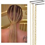 Eflamel Design Kristal Taşlı Incili Gelin Tacı Saç Zinciri Saç Aksesuarı, Nikah,düğün,kına,nişan Tacı