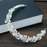 Eflamel Design Kristal Taşlı Incili Saç Aksesuarı Nikah, Düğün,nişan,kına,gelin Tacı Saç Aksesuarı