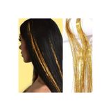 EFLAMEL DESING Saç Simi Hair Tinsel Altın Sarısı Saç Aksesuarı (1 ADET)