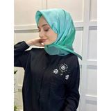 Eflatun 00749 Mint Yeşili Scarf Dijital Baskı Renkli Rayon Eşarp