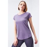 Eflatun Basic Kısa Kol Standart Kalıp O Yaka Kadın T-Shirt - 97144