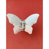 Efna Store Kelebek Model Mat Renk Degrade 8 cm Kadın Mandal Toka - 178 Yeşil