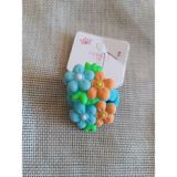 Efna Store Silikon Çiçek Figürlü Çiftli Çocuk Lastik Toka - 26 Açık Mavi