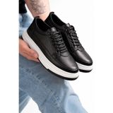 EFNANSHOES acık siyahErkek Siyah Premium Poliüretan Hafif Ortopedik Dikişli Taban Günlük Spor Yürüyüş Ayakkabı