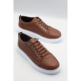 EFNANSHOES EFNAN SHOES Erkek Taba Günlük Ortopedik Dikişli Hafif Taban Yürüyüş Garantili Spor Sneaker Ayakkabı