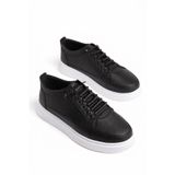 EFNANSHOES Erkek Siyah Günlük Esnek Rahat Dikişli Hafif Poli Taban Yürüyüş Garantili Spor Ayakkabı