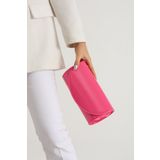 efnanstore Fuşya Rugan Abiye Çanta Clutch Portföy Çanta