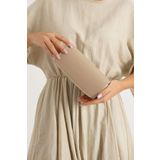 efnanstore Nude Rugan Mini Boy Abiye Çanta Portföy Çanta Clutch Çanta
