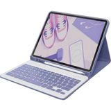 Efnaz Style Apple iPad 10.2 (9.nesil) Kılıf KC01 Smart Klavyeli Tablet Kılıfı - Derin Mor