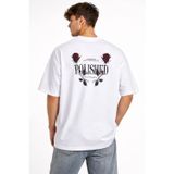 Efnaz Style Erkek Bisiklet Yaka Baskılı Kısa Kollu Tişört Streetwear Günlük Basic Pamuklu T-shirt - Beyaz - S - Beyaz