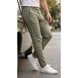 Efnaz Style Erkek Slim Fit Dilli Kumaş Pantolon - 31 - Çağla