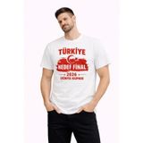 Efnaz Style Erkek TÜRKİYE Baskılı Tişört Ay Yıldız 2026 Dünya Kupası Taraftar Forma T-Shirt - Beyaz - XS - Beyaz