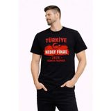 Efnaz Style Erkek TÜRKİYE Baskılı Tişört Ay Yıldız 2026 Dünya Kupası Taraftar Forma T-Shirt - Siyah - 2XL - Siyah