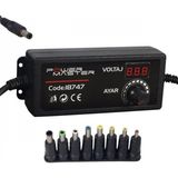 Efnaz Style PM-18747 Dijital Ekranlı 12 Volt - 24 Volt / 5 Amper Çok Uçlu Ayarlı Kademeli Adaptör