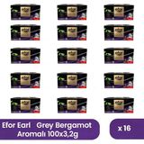 Efor Çay Efor Bergamot Aromalı Demlik Poşet Siyah Çay 3,2 gr x 100 Adet - 16'lı Koli