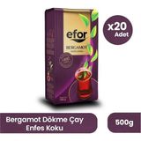 Efor Çay Efor Bergamot Aromalı Dökme Siyah Çay 500 G-20\\\'li Koli - 20 kg