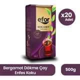 Efor Çay Efor Bergamot Aromalı Dökme Siyah Çay 500 gr – 20'li Koli - 10 kg