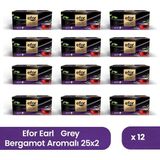Efor Çay Efor Bergamot Aromalı Süzen Poşet Siyah Çay 2 gr x 25 Adet - 12\'li Koli