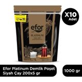 Efor Çay Efor Platinum Jumbo Demlik Poşet Siyah Çay 5 gr x 200 Adet - 10'lu Koli