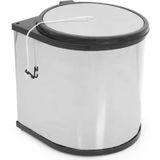 Efor Dolap İçi Çöp Kovası Krom - 11 Lt- Ø 27X30 Cm 436
