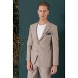 Efor Erkek C 659 Slim Fit Bej Spor Ceket - 60