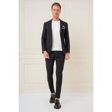 Efor Erkek C 680 Slim Fit Siyah Spor Ceket - 48
