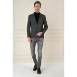 Efor Erkek C 684 Slim Fit Siyah Spor Ceket - 62