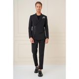 Efor Erkek C 687 Slim Fit Siyah Spor Ceket - 48