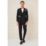 Efor Erkek C 688 Slim Fit Siyah Spor Ceket - 56