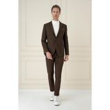 Efor Erkek C 695 Slim Fit Kakao Spor Ceket - 48