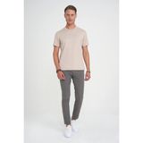 Efor Erkek Comfort Fit Bisiklet Yaka Esnek Pamuk Casual Bej Tişört Ts 885