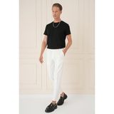 Efor Erkek Comfort Fit Çift Pileli Dokulu Esnek Pamuklu Ekru Pantolon P 1158 - 38