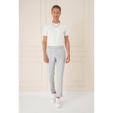 Efor Erkek Comfort Fit Çift Pileli Dokulu Esnek Pamuklu Gri Mavi Pantolon P 1158 - Gri - Mavi - 36
