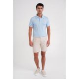 Efor Erkek Comfort Fit Esnek Pamuk Düğmeli Mavi Polo Yaka Tişört Ts 886 - 4XL
