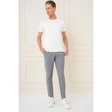 Efor Erkek Comfort Fit Gofre Kumaş Pileli Pamuk Casual Gri Pantolon P 1148 - XL