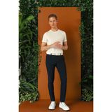 Efor Erkek Comfort Fit Gofre Kumaş Pileli Pamuk Casual Lacivert Pantolon P 1148 - 2XL