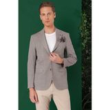 Efor Erkek Comfort Fit Kırçıllı Dokuma Pamuklu Casual Vizon Ceket C 665 - 60
