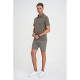Efor Erkek Comfort Fit Modal Karışım Kısa Kol Casual Haki Polo Yaka Tişört Ts 903 - XL