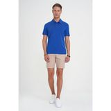 Efor Erkek Comfort Fit Modal Karışım Kısa Kol Casual Koyu Mavi Polo Yaka Tişört Ts 903