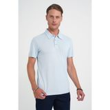 Efor Erkek Comfort Fit Modal Karışım Kısa Kol Casual Mavi Polo Yaka Tişört Ts 903