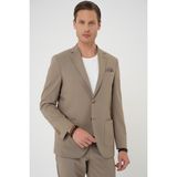 Efor Erkek Comfort Fit Mono Yaka Torba Cep Casual Bej Ceket C 707 - 48