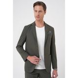 Efor Erkek Comfort Fit Mono Yaka Torba Cep Casual Haki Ceket C 707 - 46
