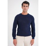 Efor Erkek Comfort Fit Pamuklu Rahat Kalıp Lacivert Triko Kazak TR 884 - 2XL