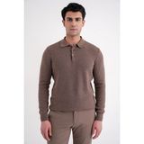 Efor Erkek Comfort Fit Pamuklu Rahat Kalıp Vizon Kahverengi Triko Kazak TR 885 - 4XL