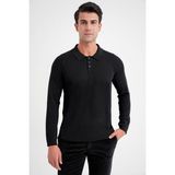 Efor Erkek Comfort Fit Rahat Kalıp Siyah Triko Kazak TR 892 - 4XL