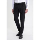 Efor Erkek Comfort Fit Rahat Kalıp Yan Cep Esnek Pamuklu Gabardin Pileli Siyah Pantolon P 1211 - 38